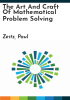 The_Art_and_craft_of_mathematical_problem_solving