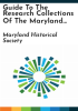 Guide_to_the_research_collections_of_the_Maryland_Historical_Society