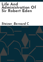 Life_and_administration_of_Sir_Robert_Eden