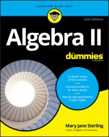 Algebra_II_for_dummies_2019