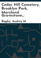 Cedar_Hill_Cemetery__Brooklyn_Park__Maryland_gravestone_inscriptions
