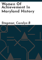 Women_of_achievement_in_Maryland_history